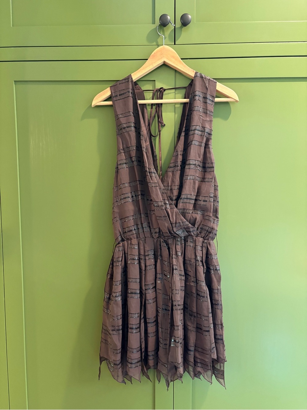 Alice & Olivia sleeveless chiffon mini dress size small